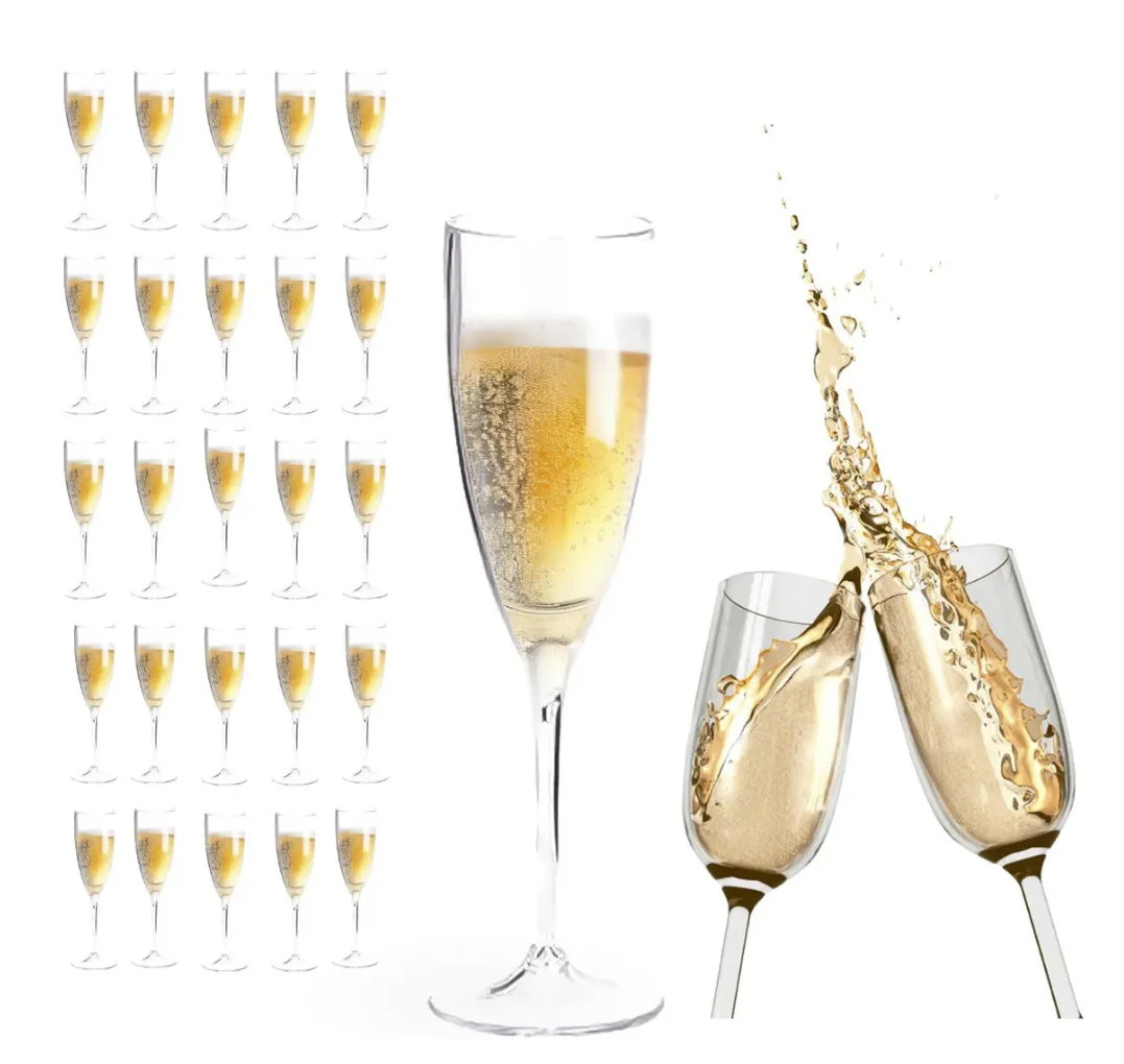 Taça para champagne acrilico 220ml
